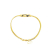 Christian Dior B Dior Gold Gold Plated Metal Logo Charm Bracelet Italy