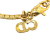 Christian Dior B Dior Gold Gold Plated Metal Logo Charm Bracelet Italy