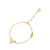 Louis Vuitton AB Louis Vuitton Gold Gold Plated Metal Essential V Bracelet Italy