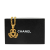 Chanel AB Chanel Gold Gold Plated Metal Triple CC Pendant Necklace France