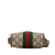 Gucci AB Gucci Brown Beige Coated Canvas Fabric GG Supreme Ophidia Crossbody Italy