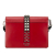 Prada B Prada Red Calf Leather City and Saffiano Elektra Crossbody Bag Italy