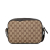 Gucci AB Gucci Brown Beige Canvas Fabric GG Webby Bee Crossbody Italy