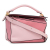 Loewe AB LOEWE Pink Light Pink Calf Leather Small Tricolor Puzzle Bag Spain