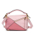 Loewe AB LOEWE Pink Light Pink Calf Leather Small Tricolor Puzzle Bag Spain