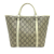 Gucci B Gucci Brown Beige with White Coated Canvas Fabric GG Supreme Children's Handbag Italy