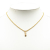 Christian Dior B Dior Gold Gold Plated Metal Logo Faux Pearl Pendant Necklace Italy