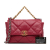 Chanel AB Chanel Red Dark Red Lambskin Leather Leather Large Lambskin 19 Flap France