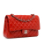 Chanel AB Chanel Red Lambskin Leather Leather Medium Classic Lambskin Double Flap France