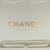 Chanel AB Chanel White Lambskin Leather Leather Medium Bi-Stripe Classic Lambskin Double Flap France