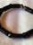Swarovski Black leather and beads adjustable bracelet
