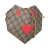 Gucci AB Gucci Brown Beige Coated Canvas Fabric GG Supreme Heart Love on Chain Italy