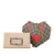 Gucci AB Gucci Brown Beige Coated Canvas Fabric GG Supreme Heart Love on Chain Italy