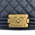 Chanel Boy Medium Quilted Lambskin Leather  Bag Blue