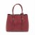 Prada Double Belted Strap Large Saffiano Leather 2-Way Bordeaux Tote