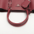 Prada Double Belted Strap Large Saffiano Leather 2-Way Bordeaux Tote