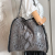 Stella McCartney Falabella Fold-Over Shoulder Recycled Material 2-Ways Tote Bag Eco Python Silver