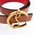 Christian Louboutin Logo Belt Antic Gold 35 Calf