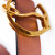 Christian Louboutin Logo Belt Antic Gold 35 Calf