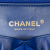 Chanel AB Chanel Blue Cotton Fabric Small Jersey CC Filigree Flap Italy