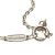 Tiffany & Co B Tiffany Silver 18K White Gold Metal Diamond Atlas Bar Pendant Necklace