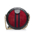 Gucci AB Gucci Red Suede Leather Mini Round Ophidia Crossbody Italy