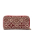 Louis Vuitton B Louis Vuitton Red Jacquard Fabric Monogram Since 1854 Zippy Long Wallet France