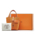 Hermès AB Hermès Orange Canvas Fabric Toile Goeland and Swift Cargo Picotin Lock 18 France
