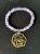 Rita & Zia Amethyst and Camellia bracelet