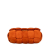 Bottega Veneta B Bottega Veneta Orange Suede Leather Intrecciato Padded Chain Cassette Italy