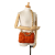 Bottega Veneta B Bottega Veneta Orange Suede Leather Intrecciato Padded Chain Cassette Italy