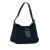 Fendi B Fendi Blue Navy Suede Leather Double Flap Shoulder Bag Italy