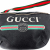 Gucci Grained Leather Print Belt Bag Black