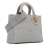 Christian Dior B Dior Gray Canvas Fabric Large Cannage Lady D-Lite Italy