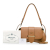 Prada AB Prada Brown Light Brown Saffiano Leather Sidonie Satchel Italy