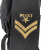 Emilio Pucci military jacket in black cotton with gold badge