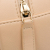 Chanel B Chanel Brown Light Beige Calf Leather Quilted skin Pearl Round Clutch With Chain Italy