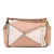 Loewe AB LOEWE Pink Light Pink with White Calf Leather Small Bicolor Puzzle Satchel Spain