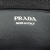 Prada AB Prada Black Calf Leather Mini Spazzolato Triangle Pouch Italy