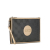 Gucci B Gucci Gray with Brown Light Beige Nylon Fabric GG Off The Grid Clutch Italy