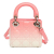 Christian Dior B Dior Pink with White Patent Leather Leather Micro Ombre Patent Cannage Lady Dior Italy