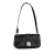 Salvatore Ferragamo B Ferragamo Black Calf Leather Gancini Embossed Shoulder Bag Italy