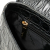 Salvatore Ferragamo B Ferragamo Black Calf Leather Gancini Embossed Shoulder Bag Italy