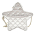 Chanel AB Chanel Silver Lambskin Leather Leather Metallic Lambskin Star Chain Crossbody Italy