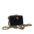 Chanel AB Chanel Black Patent Leather Leather Small Glazed Goatskin Box With Chain France