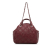 Chanel AB Chanel Red Bordeaux Lambskin Leather Leather Ultra Stitch Calfskin Top Handle Satchel Italy