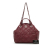 Chanel AB Chanel Red Bordeaux Lambskin Leather Leather Ultra Stitch Calfskin Top Handle Satchel Italy