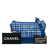 Chanel AB Chanel Blue Tweed Fabric Small Gabrielle Hobo Italy