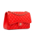 Chanel B Chanel Red Lambskin Leather Leather Jumbo Classic Lambskin Double Flap Italy