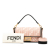 Fendi AB Fendi Pink Light Pink Canvas Fabric Zucca Embroidered Baguette Satchel Italy